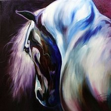 Схема вышивки «Спящая лошадь»