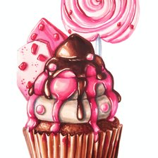 Схема вышивки «пирожное»