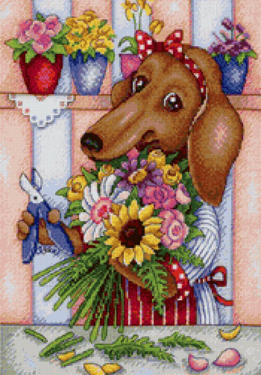 такса цветочница - такса - предпросмотр