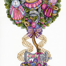 Схема вышивки «топиарий уюта»