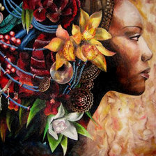 Схема вышивки «африканка»