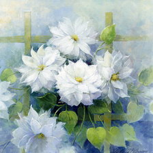 Схема вышивки «цветы»