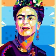 Схема вышивки «фрида поп-арт»