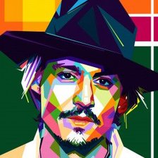 Схема вышивки «джони поп-арт»