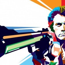 Схема вышивки «большой пистолет»