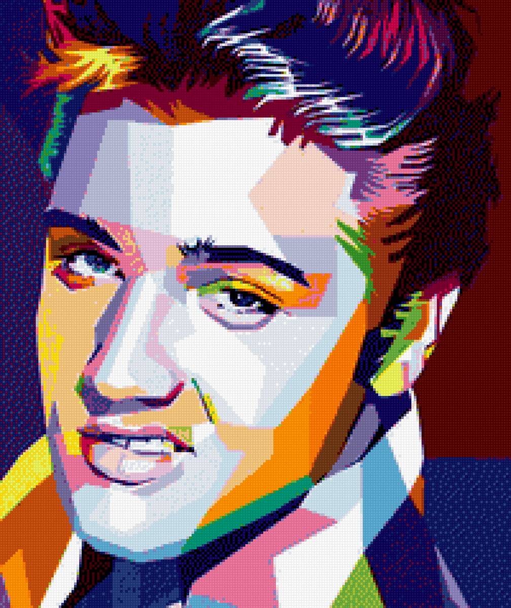 элвис поп-арт - элвис пресли, певец - предпросмотр