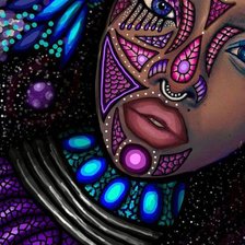 Схема вышивки «африканка»