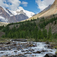 Схема вышивки «Река Актру»
