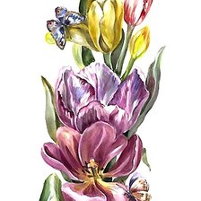 Схема вышивки «цветы»