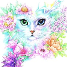 Схема вышивки «акварель»