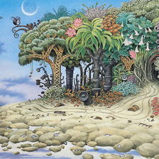 Схема вышивки «ЯЦЕК ЙЕРКА.ТЕХНО ПЛЯЖ»