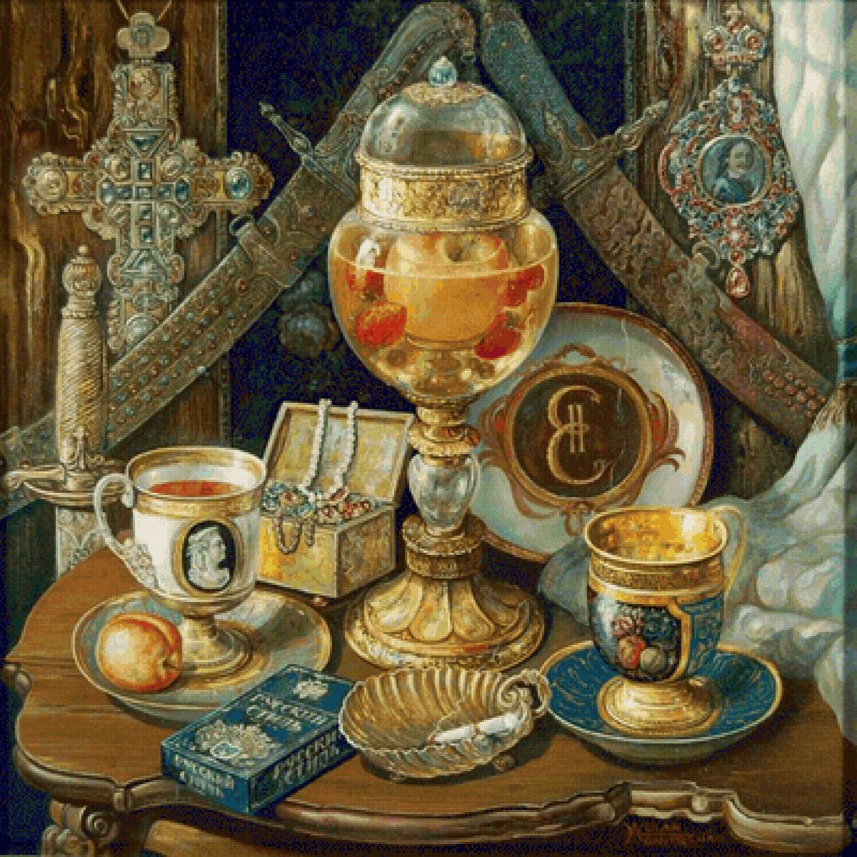 ЭДУАРД УЛАН.ФРУКТОВЫЙ ЧАЙ - натюрморт - предпросмотр