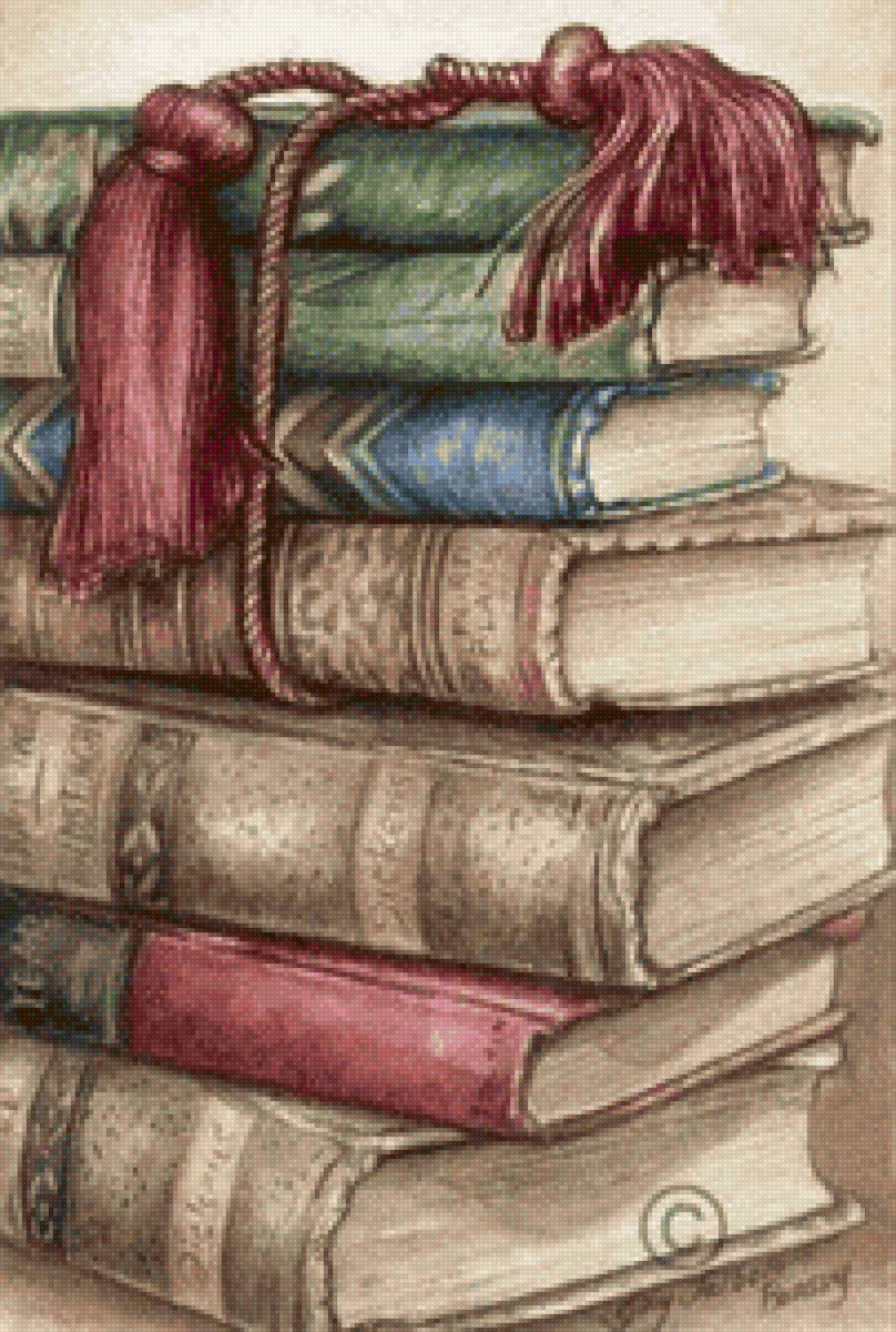 КНИГИ-1 - книги, интерьер - предпросмотр