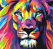 Схема вышивки «радужные животные»