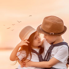 Схема вышивки «закат»