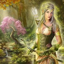 Схема вышивки «лучница»