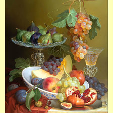 Схема вышивки «Натюрморт с инжиром»