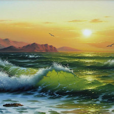 Схема вышивки «Морская волна»