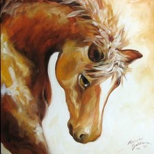 Схема вышивки «покорная лошадь»