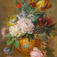 Схема вышивки «Cornelis Van Spaendonck. Букет в вазе»