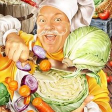 Схема вышивки «Веселый повар»