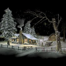 Схема вышивки «Зима 50»