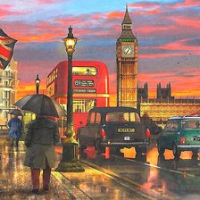 Схема вышивки «Дождь»