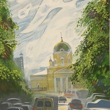 Схема вышивки «Город глазами художника»