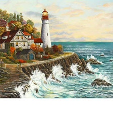 Схема вышивки «Маяк»