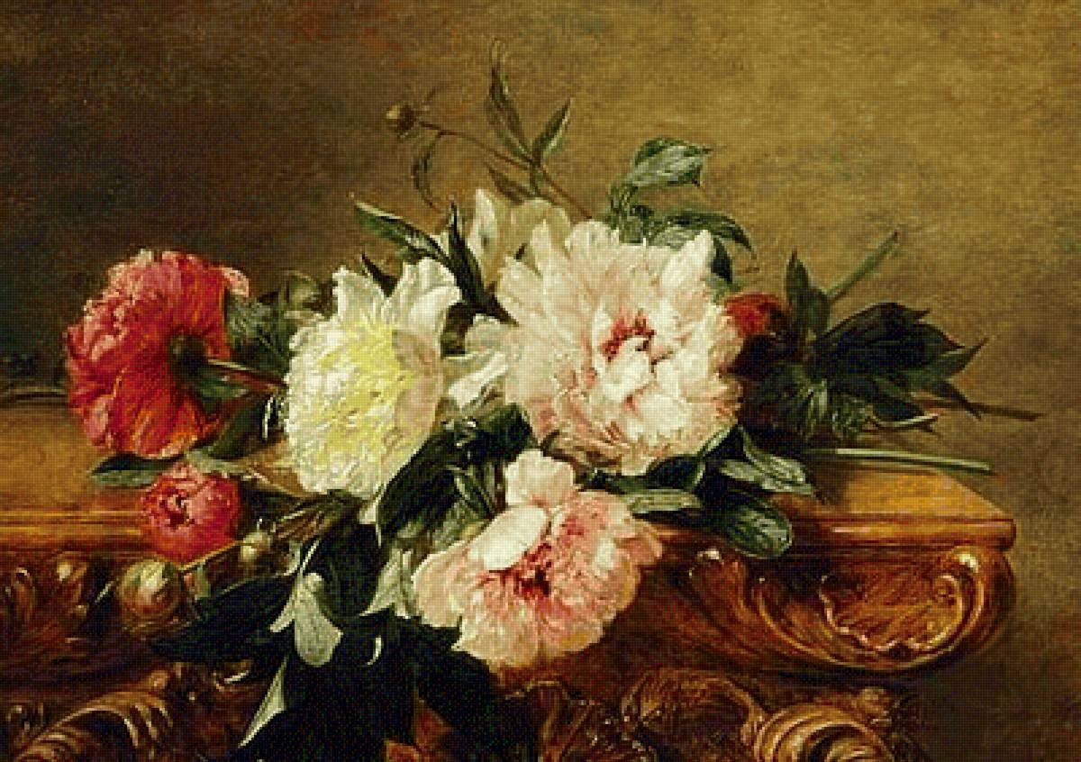 пионы - картина - предпросмотр