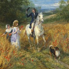 Схема вышивки «Встреча в поле»