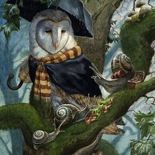 Схема вышивки «Сова»