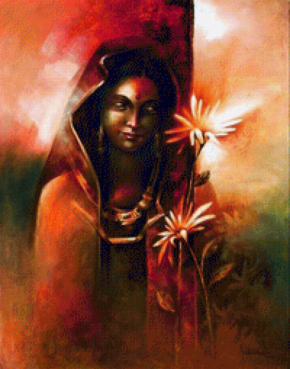 Pintura de mulher - pintura amit bhar - предпросмотр