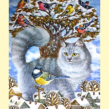 Схема вышивки «Серия "Коты".»