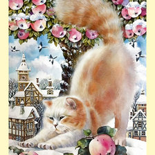 Схема вышивки «Серия "Коты".»