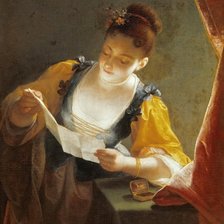 Схема вышивки «Jean Raoux. Письмо»