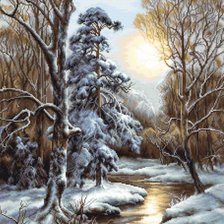 Схема вышивки «Зимний пейзаж»