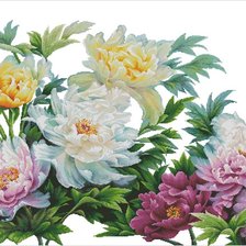 Схема вышивки «Цветы Востока»