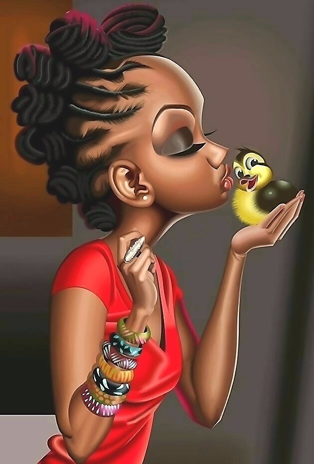 поцелуй - девочка, утенок, поцелуй - оригинал