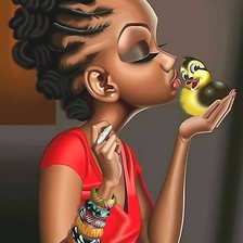 Схема вышивки «поцелуй»