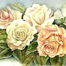 Схема вышивки «розы»