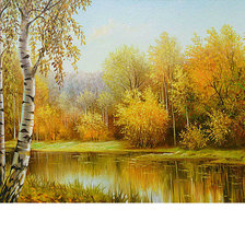 Схема вышивки «Осенний пейзаж»