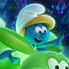 Схема вышивки «смурфики»