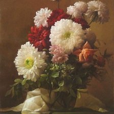 Схема вышивки «хризантемы»