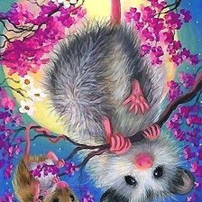 Схема вышивки «мышки»