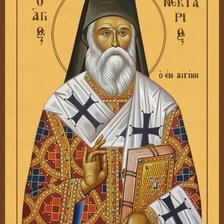 Схема вышивки «Святитель Нектарий Эгинский»