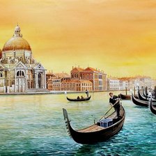 Схема вышивки «Гандольер (Художник А. Ромм)»