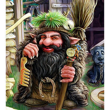 Схема вышивки «Домовой.»