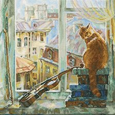 Схема вышивки «У окна»