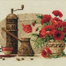 Схема вышивки «Кофе»